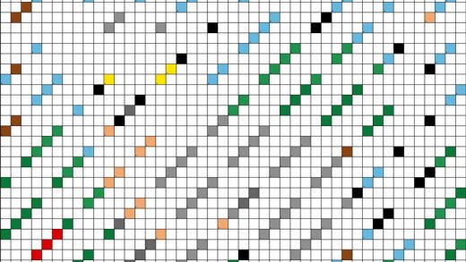 Lemur - Free PDF Pixel Color By Number Page