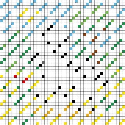 Zebra - Free PDF Pixel Color By Number Page