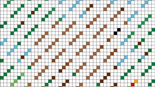 Bear - Free PDF Pixel Color By Number Page