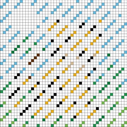 Tiger - Free PDF Pixel Color By Number Page