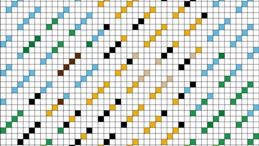 Tiger - Free PDF Pixel Color By Number Page