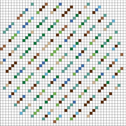 Mandala (Tranquillity and Harmony) - Free PDF Pixel Color By Number Page