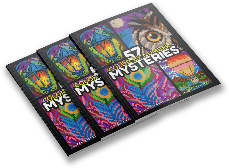 57 Mysteries Color By Number Book