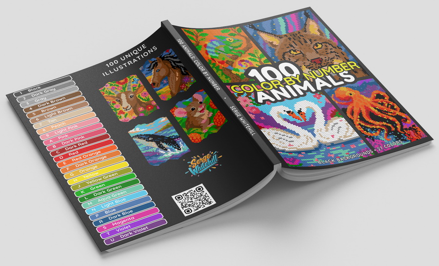 100 animals book - back and front