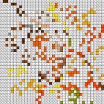 An Acorn - Free PDF Pixel Color By Number Page
