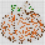 Pumpkin - Free PDF Pixel Color By Number Page