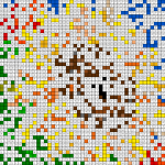 Sunflower - Free PDF Pixel Color By Number Page