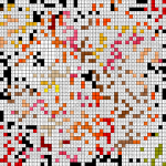 Squirrel with an Acorn - Free PDF Pixel Color By Number Page