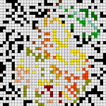 Pear - Free PDF Pixel Color By Number Page