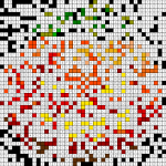 Jack-o-Lantern - Free PDF Pixel Color By Number Page